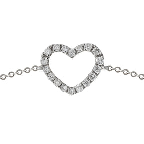 Diamond Heart Bracelet.