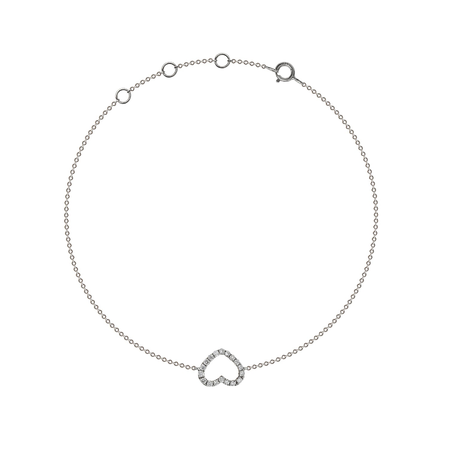 Diamond Heart Bracelet.