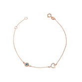 Heart and Eye Bracelet