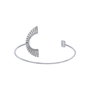 Diamond Bangle Bracelet. White Gold Bracelet