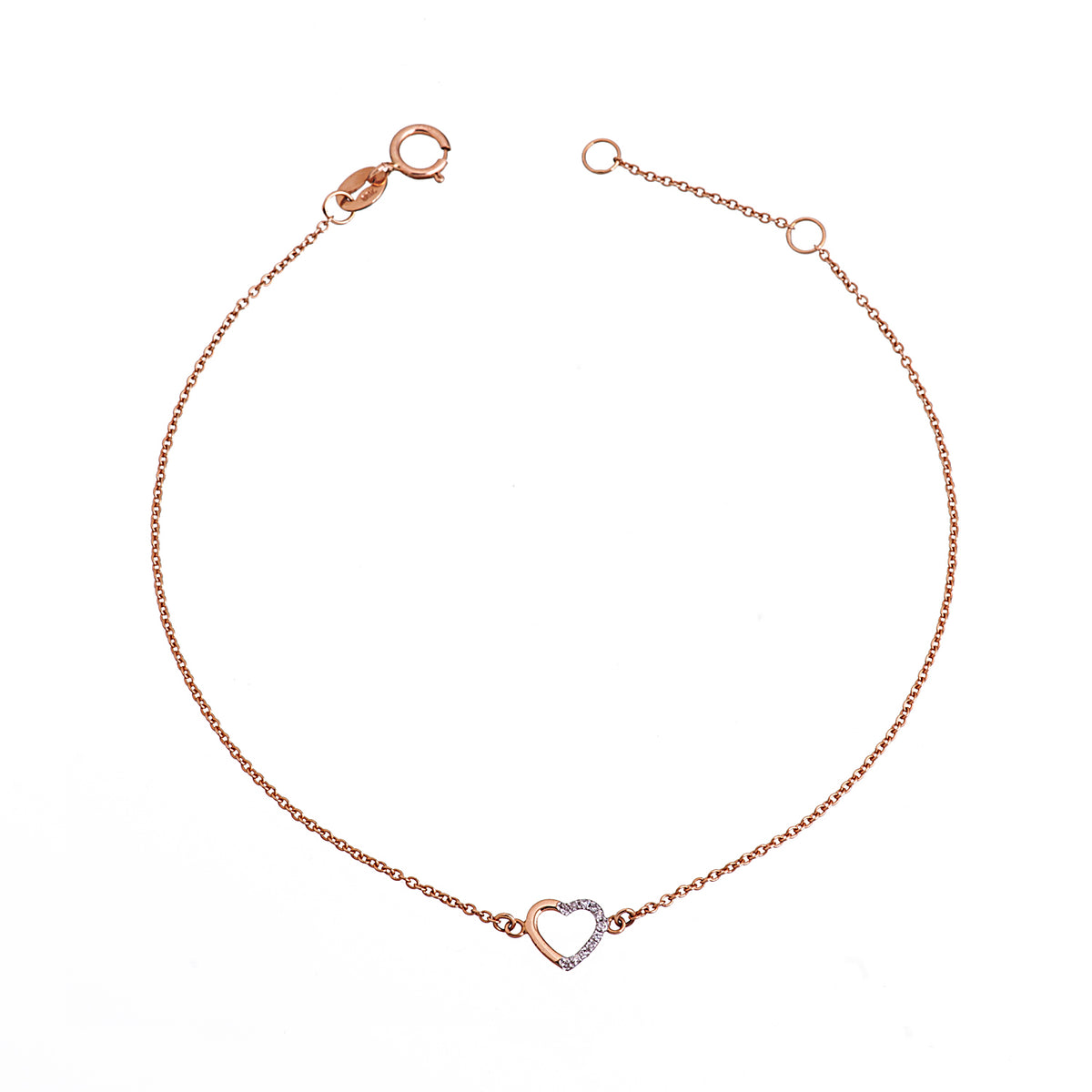 Diamond Heart Bracelet