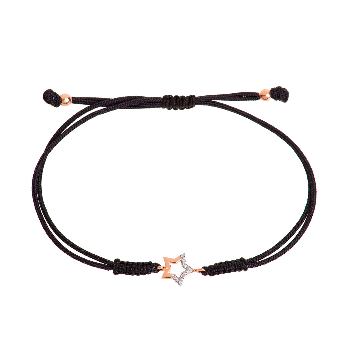 Diamond Star Cord Bracelet