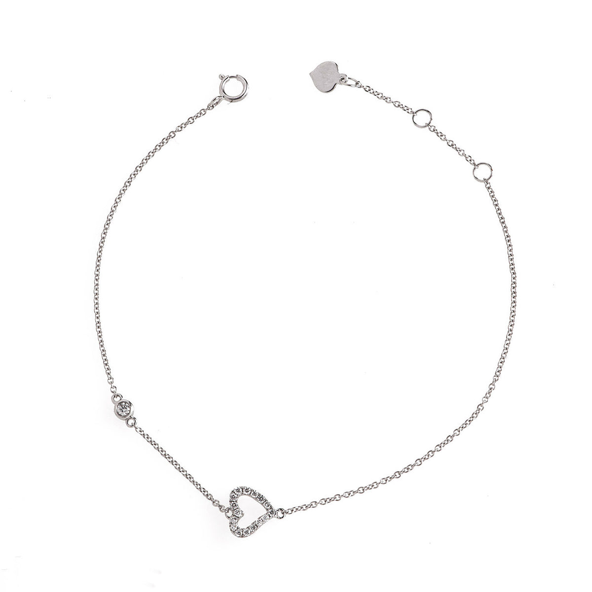 Diamond Heart Bracelet