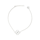 14K gold bracelet with a 4leaf for good luck 