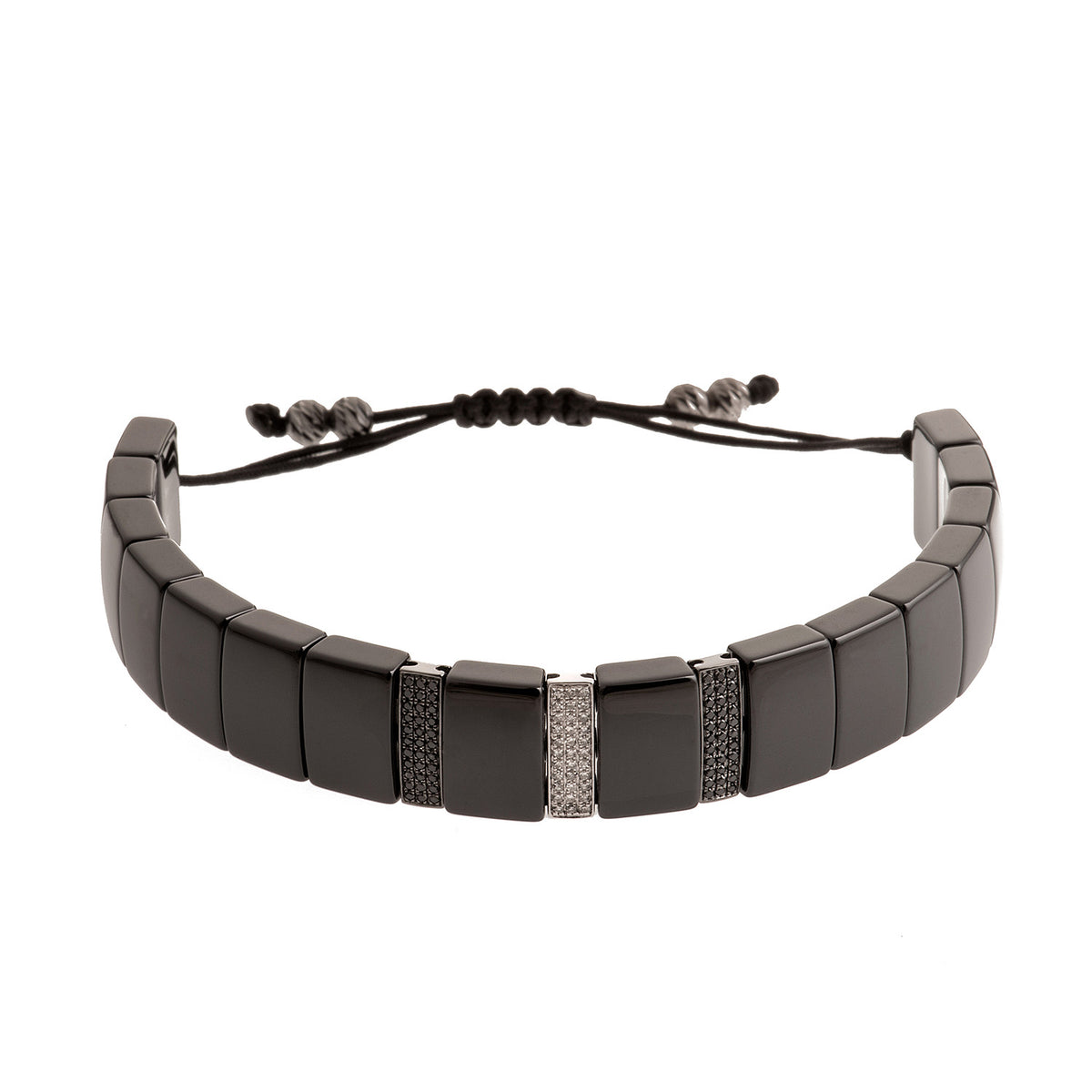 Diamond Bar Ceramic Bracelet