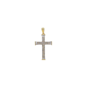 Diamond Cross. Gold and diamond cross. Cross for christening. Cross for baptism. Fine jewellery. Anatol jewellery. Χρυσά κοσμήματα. Κοσμήματα Κηφισιά. Σταυρός χρυσός. Σταυρός με διαμάντια. Βαφτιστικός σταυρός. Σταυρός για βάφτιση.  Σταυρός με μπριγιάν. 