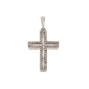 Diamond Cross. Gold and diamond cross. Cross for christening. Cross for baptism. Fine jewellery. Anatol jewellery. Χρυσά κοσμήματα. Κοσμήματα Κηφισιά. Σταυρός χρυσός. Σταυρός με διαμάντια. Βαφτιστικός σταυρός. Σταυρός για βάφτιση.  Σταυρός με μπριγιάν. 