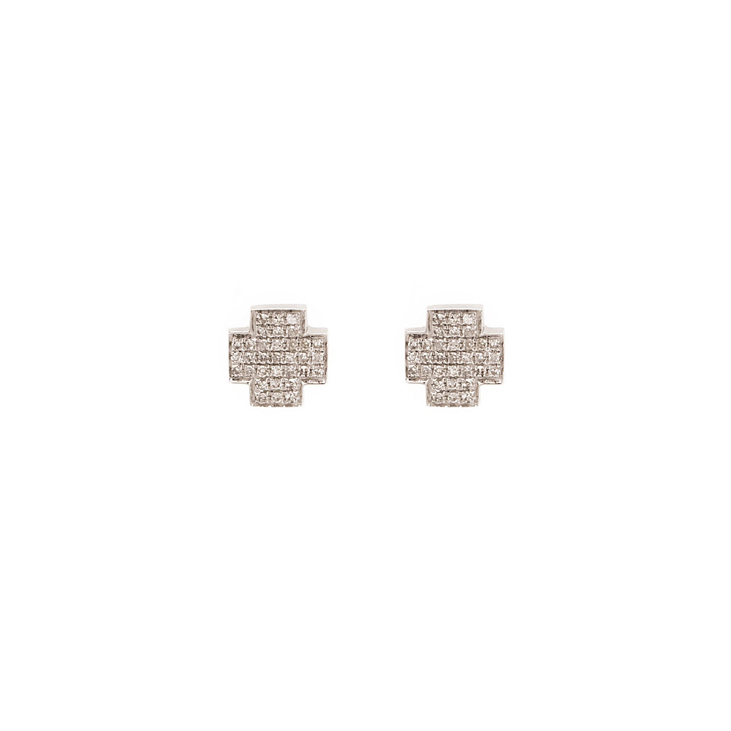 Square Cross Studs
