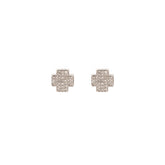 Square Cross Studs