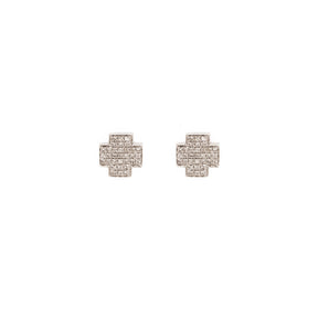 Square Cross Studs