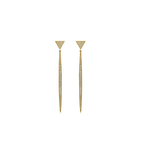 Fine Jewelry Earring. Diamond Earring. Gold and diamond earring. High end jewelry earring. Expensive jewelry. Anatol jewelry. Kifissia. Golden Hall. Χρυσά κοσμήματα. Κοσμήματα Κηφισιά. Σκουλαρίκι με διαμάντια. Σκουλαρίκι με μπριγιάν. Ακριβό σκουλαρίκι. Χρυσό σκουλαρίκι. Triangles earrings.
