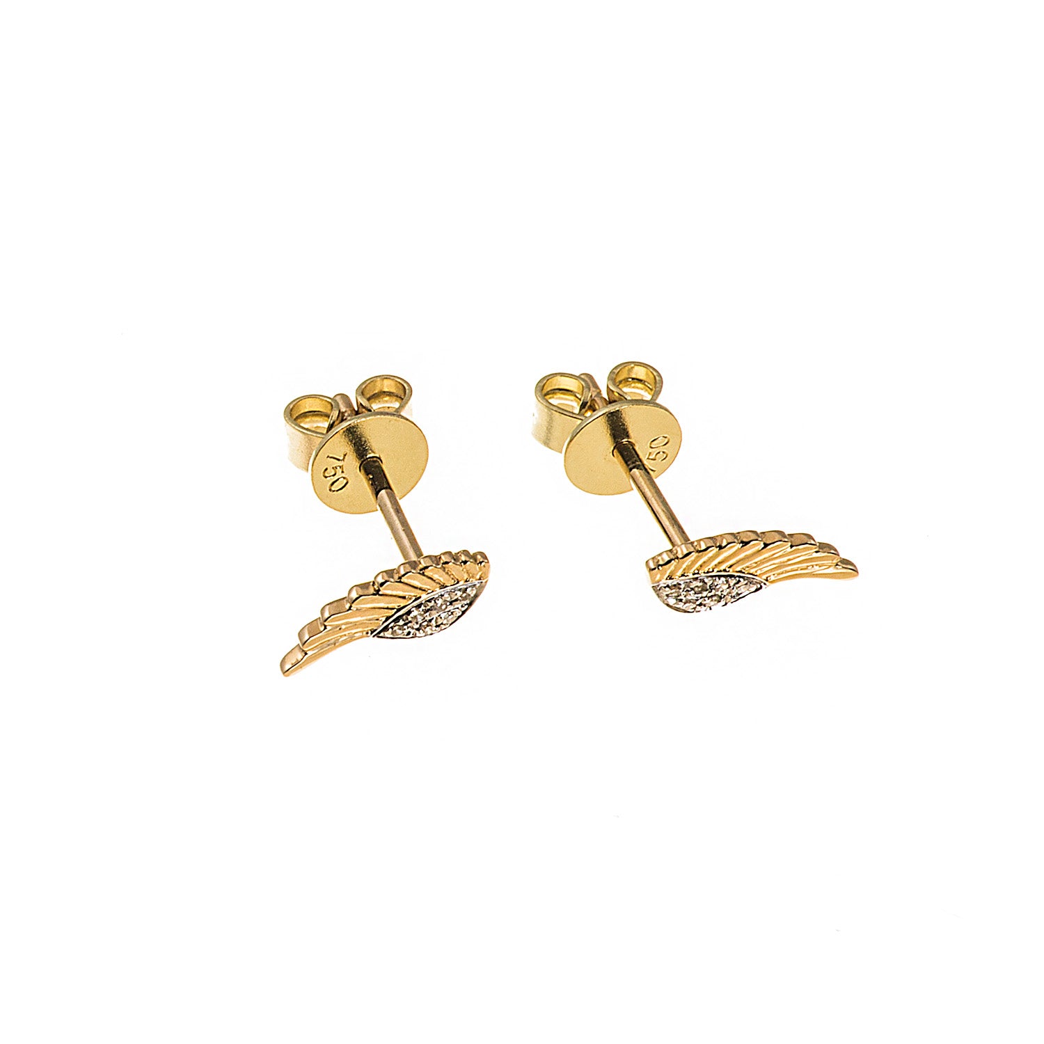 Diamond Wing Earrings