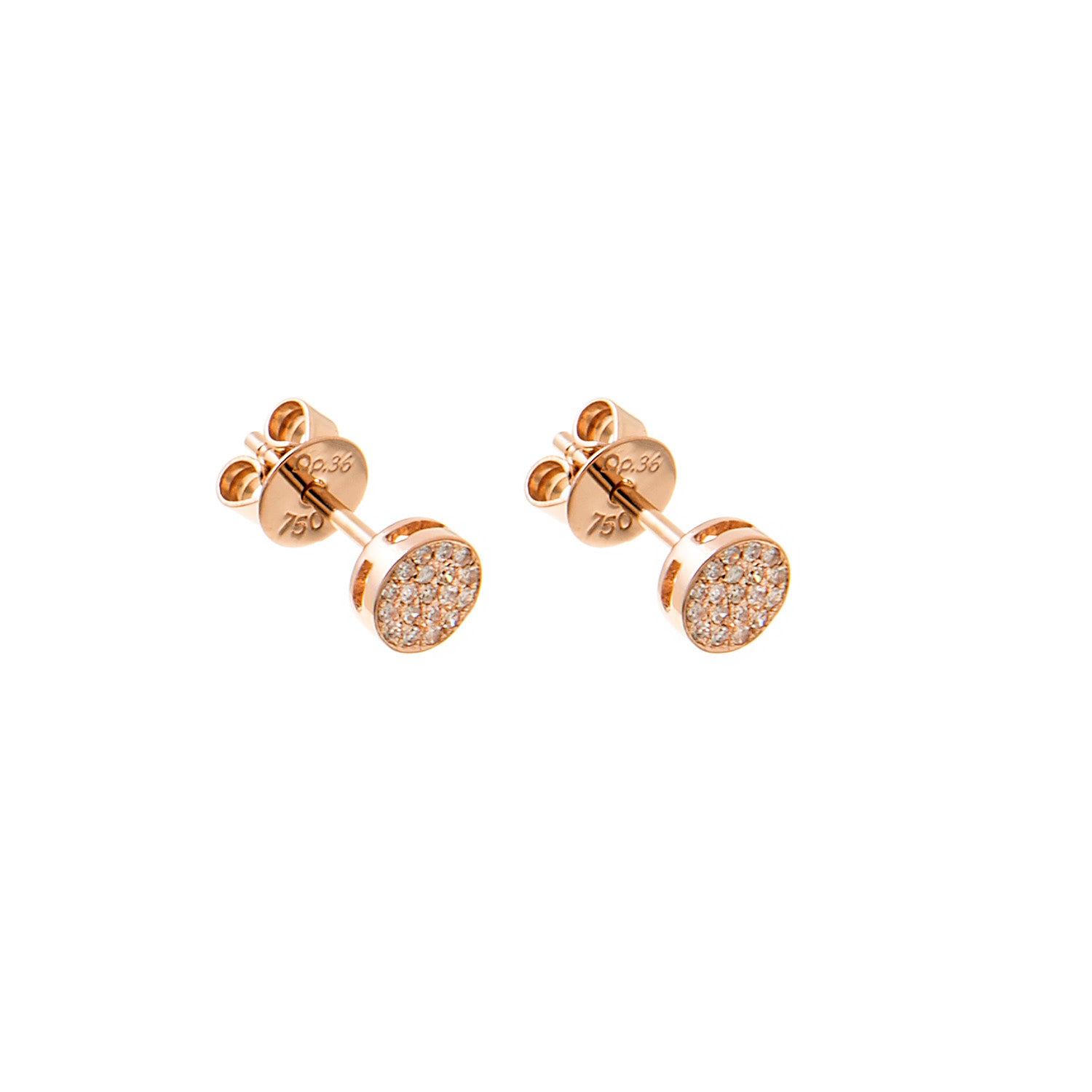 Diamond Circle Earrings