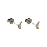 Half Moon diamond Earrings