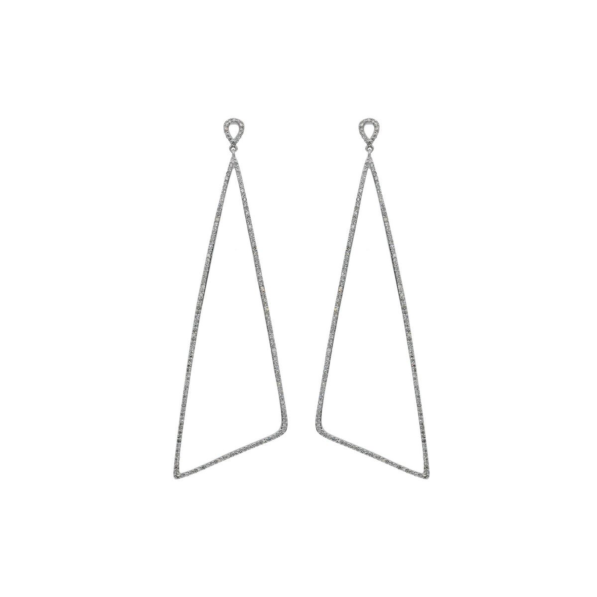 Triangle Diamond Earrings
