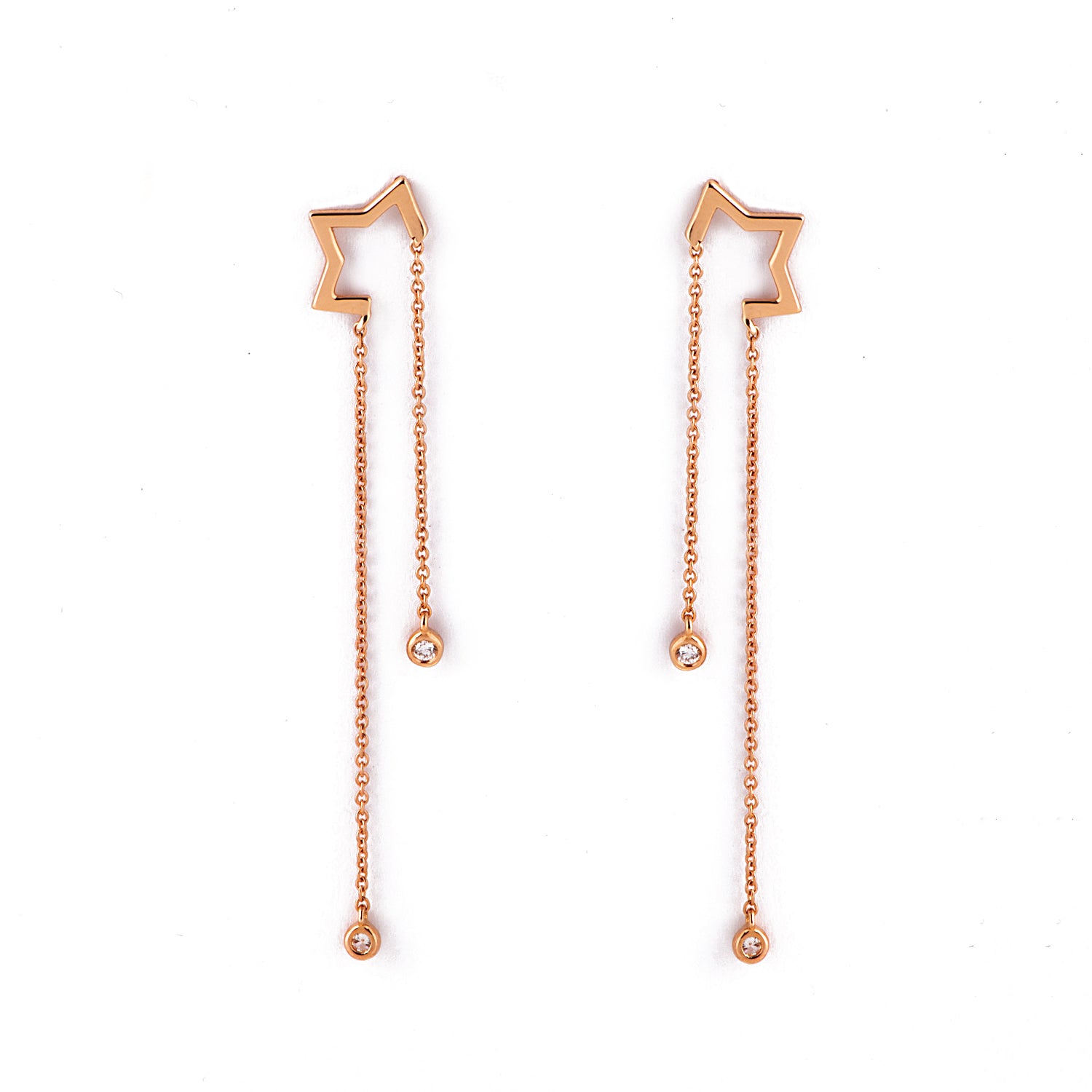 Diamond Star Earrings