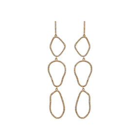Triple Cloud Dangling Earring - Anatol Jewelry