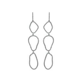 Triple Cloud Dangling Earring - Anatol Jewelry