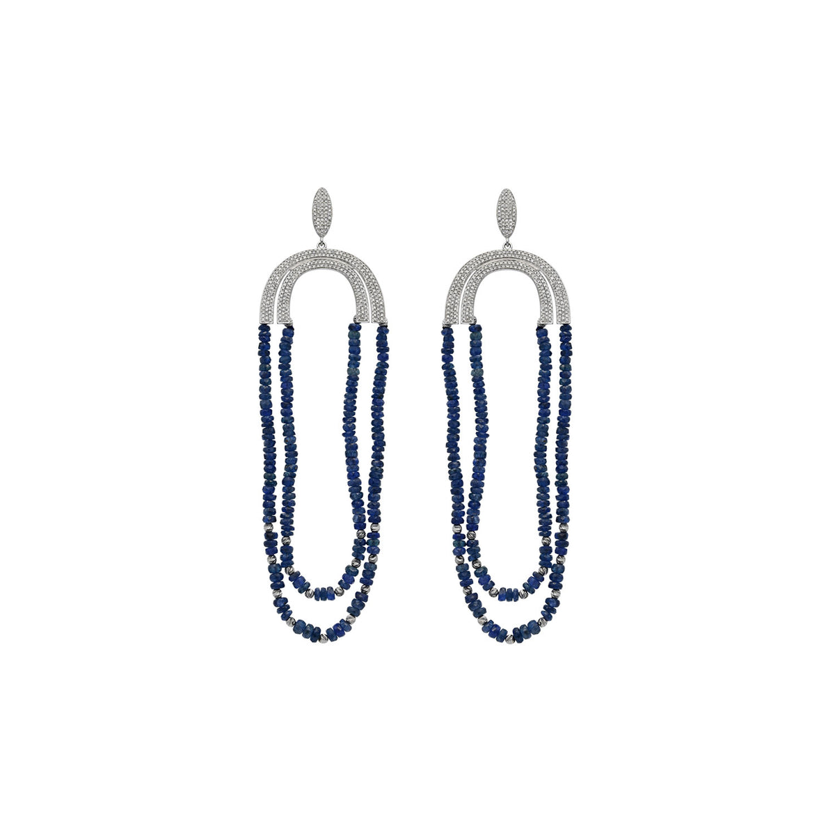 Sapphire and Diamond Imbue Earring