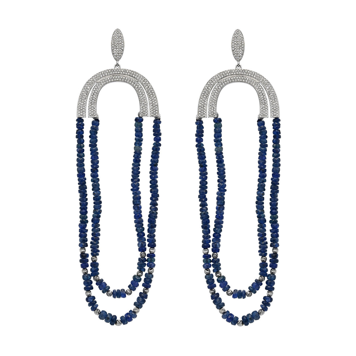 Sapphire and Diamond Imbue Earring