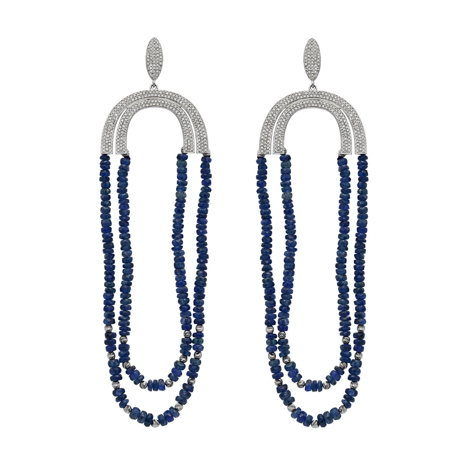 Sapphire and Diamond Imbue Earring