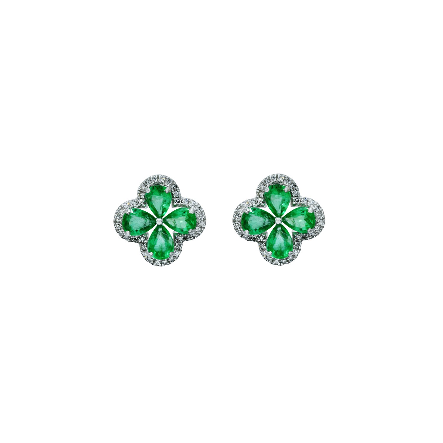 Diamond and Emerald Earring. Σκουλαρίκι με σμαράγδι και μπριγιάν.