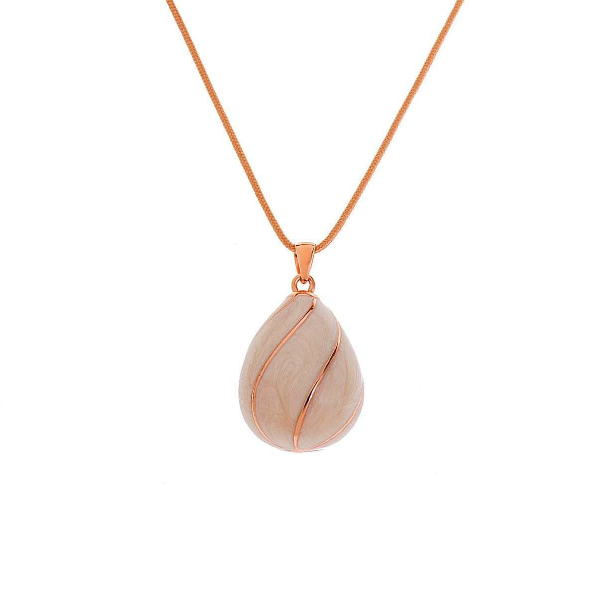 White with Gold Lines Egg