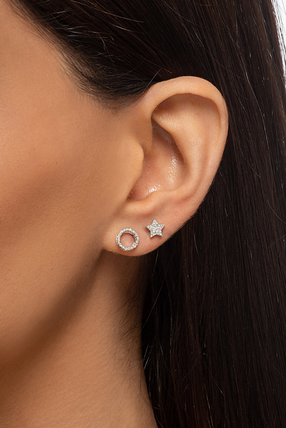 Circle Stud Earrings