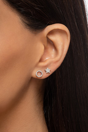 Circle Stud Earrings