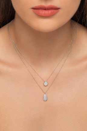 Gold and diamond necklace. Anatol necklace. Diamond necklace. Κολιέ χρυσό. Κολιέ με μπριγιάν. Κολιέ με διαμάντια.