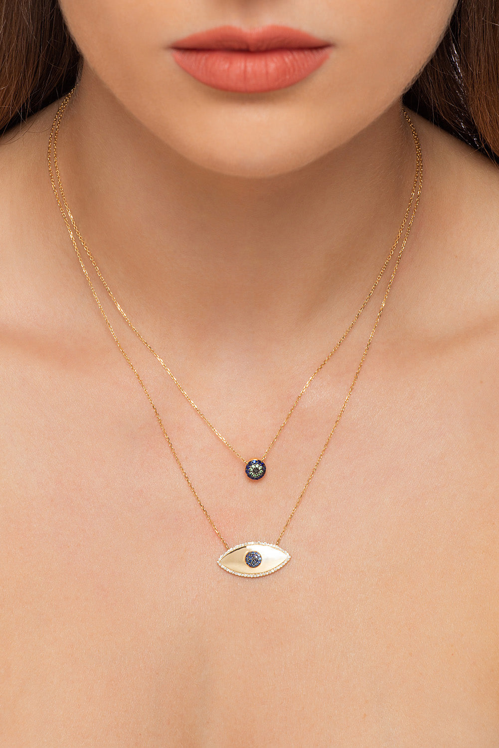 Gold and diamond necklace. Anatol necklace. Diamond necklace. Κολιέ χρυσό. Κολιέ με μπριγιάν. Κολιέ με διαμάντια.