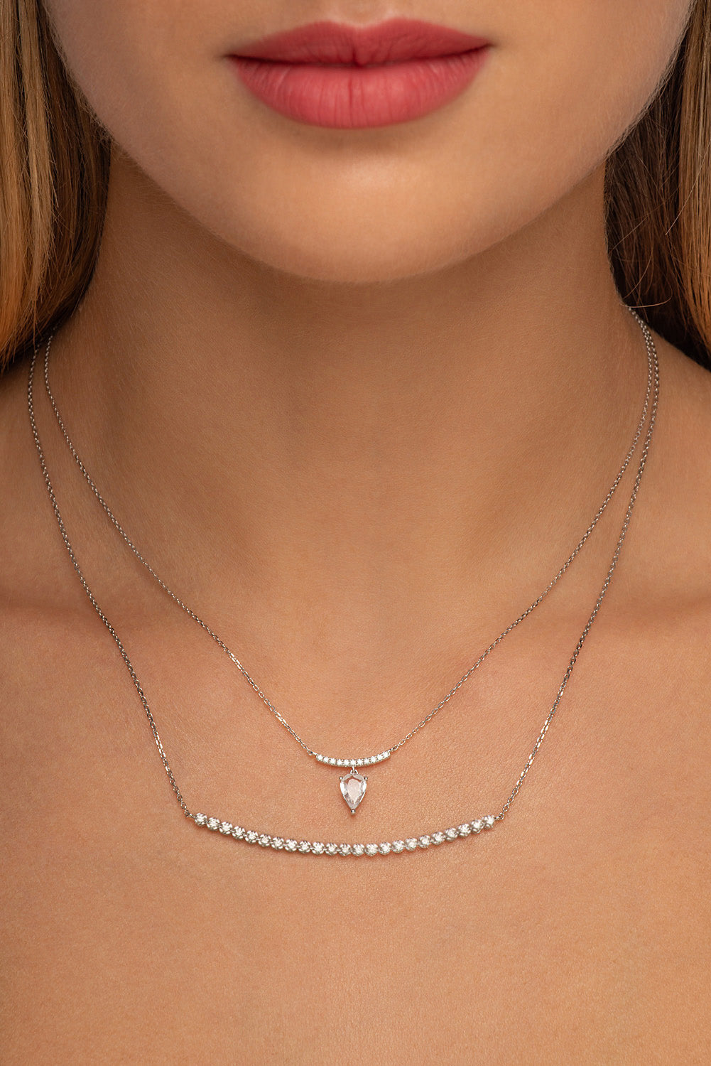 Diamond Bar Necklace