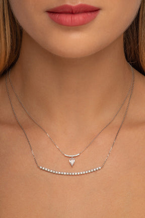 Diamond Bar Necklace