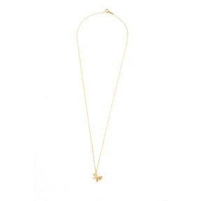 Diamond Bow Necklace