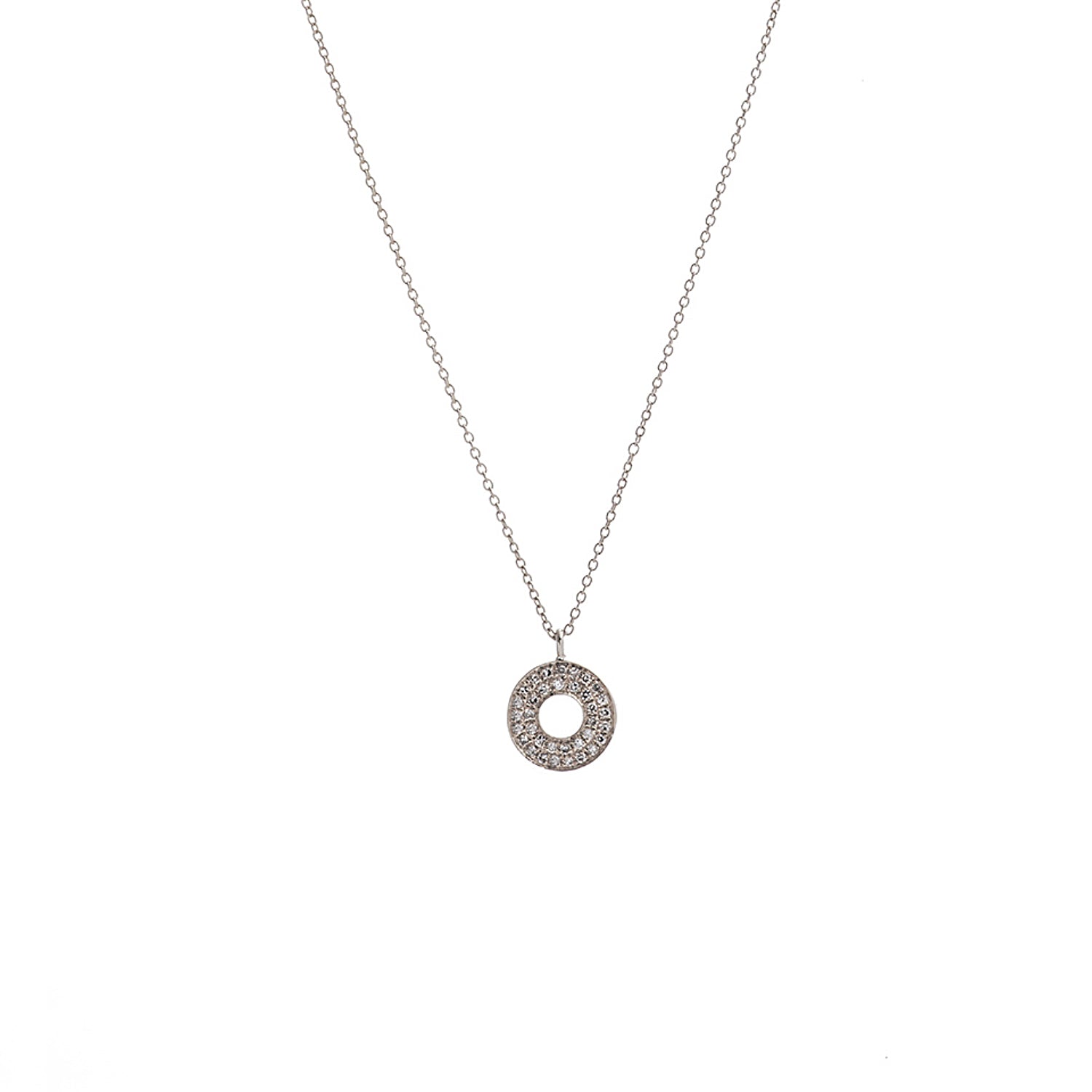 Diamond Circle Necklace