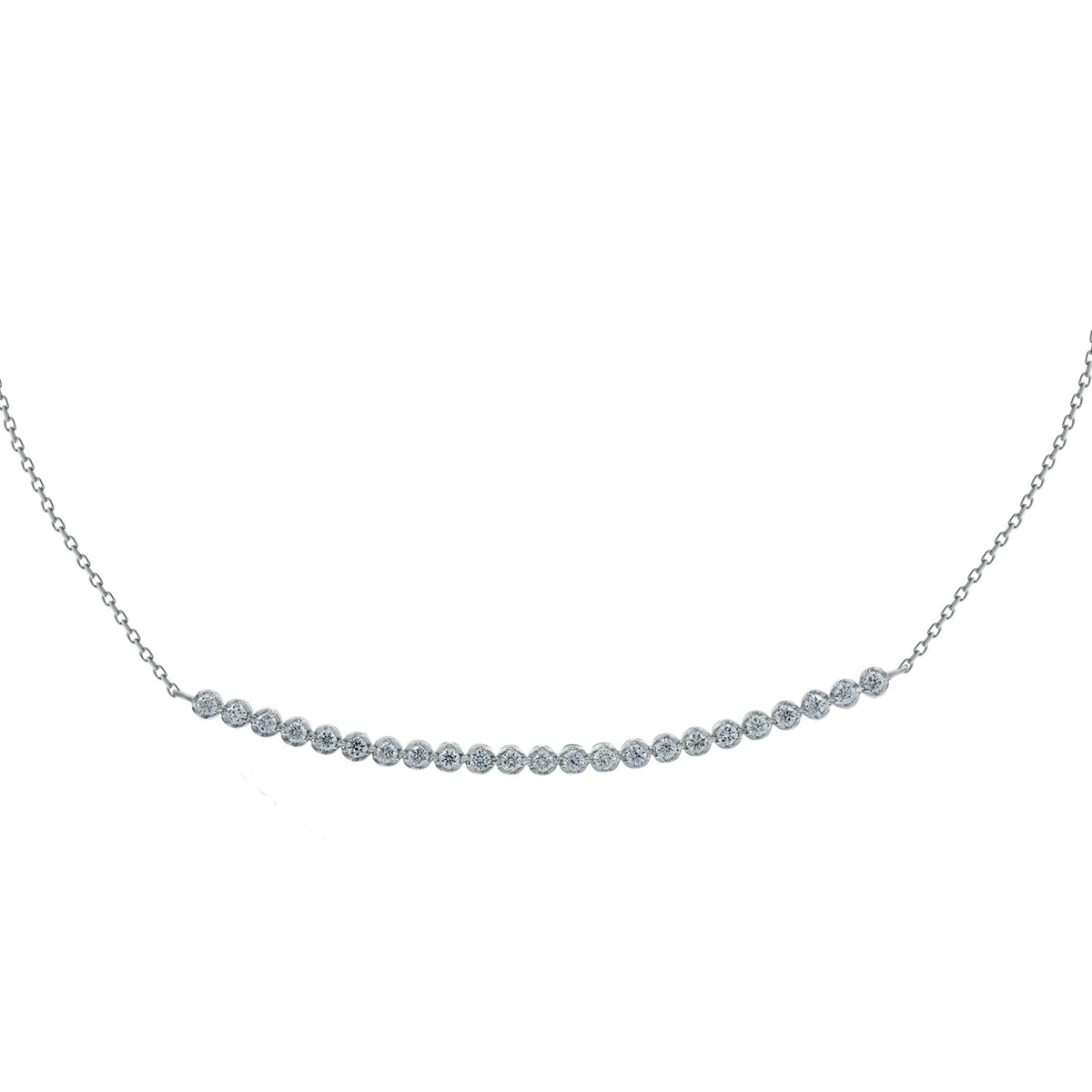 Symbol necklace. Diamond Bar Necklace. Gift necklace. Gold necklace. Diamond necklace. Precious stone necklace. Rose gold necklace. Chain necklace. High end necklace. Anatol jewelry. Fine jewelry. Golden Hall. Kifissia. Κολιέ Χρυσό. Διαμαντένιο κολιέ. Κολιέ δώρο. Diamond Bar Necklace.