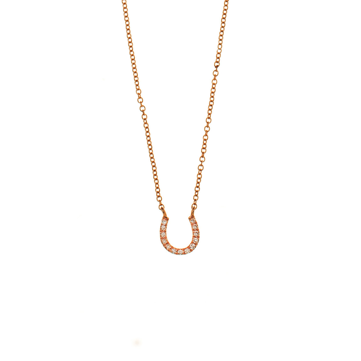 Diamond Horse Shoe Necklace