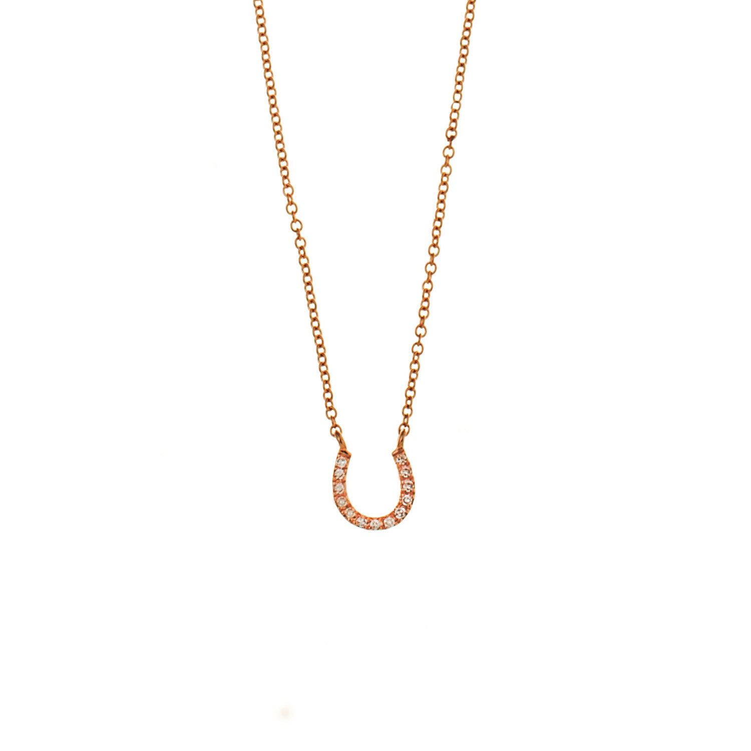 Diamond Horse Shoe Necklace