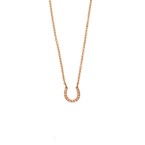 Diamond Horse Shoe Necklace