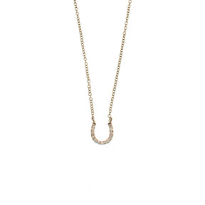 Diamond Horse Shoe Necklace