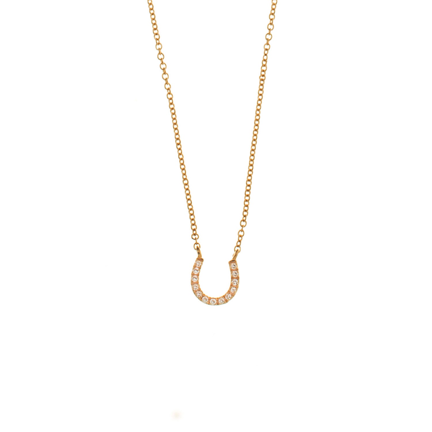 Diamond Horse Shoe Necklace