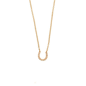 Diamond Horse Shoe Necklace