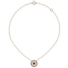 Evil eye necklace. Sapphire evil eye.  Μάτι κολιέ. 