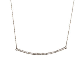 Diamond Bar Necklace