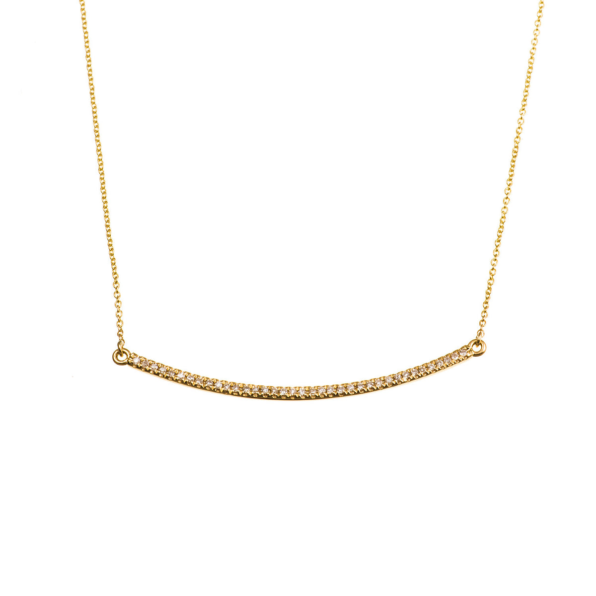 Diamond Bar Necklace