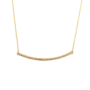 Diamond Bar Necklace