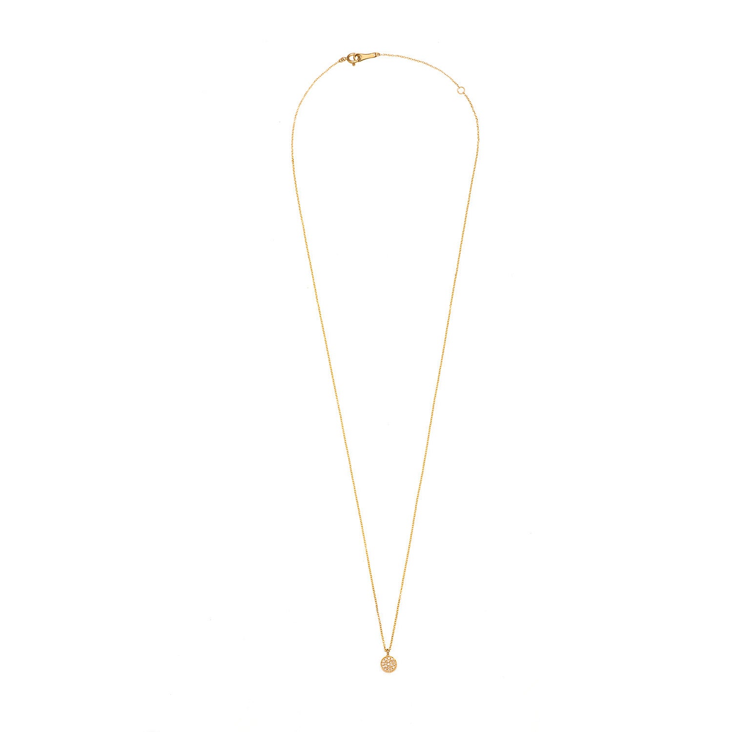 Diamond Circle Necklace