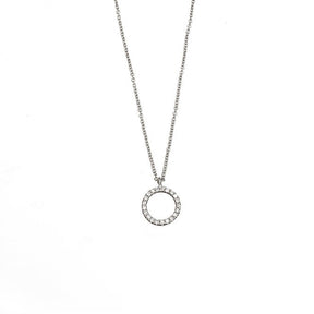Diamond Circle Necklace