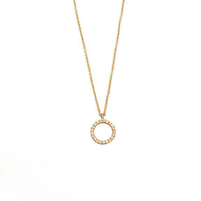 Diamond Circle Necklace