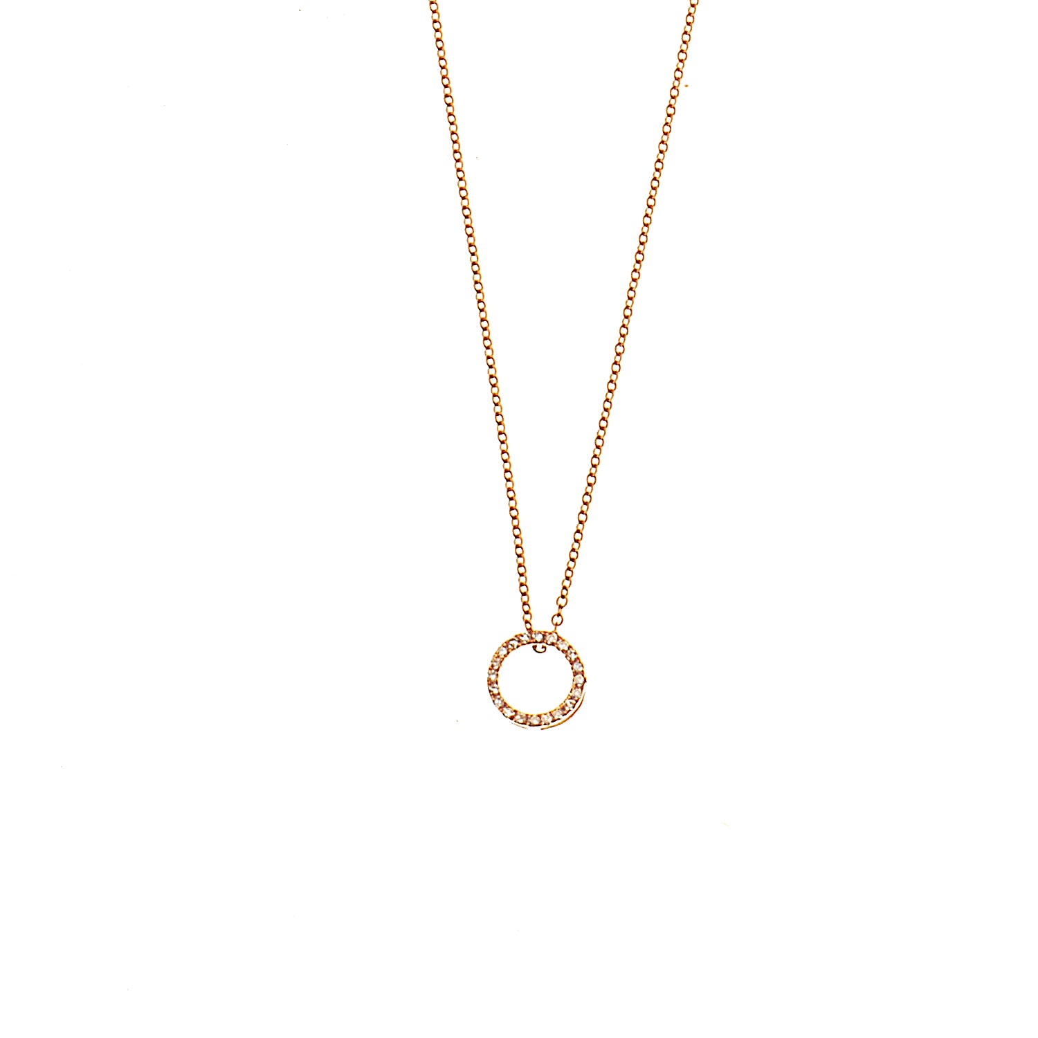 Diamond Circle Necklace